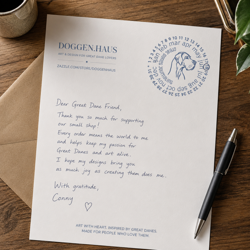 Doggenhaus Great Dane Stamp Calendar