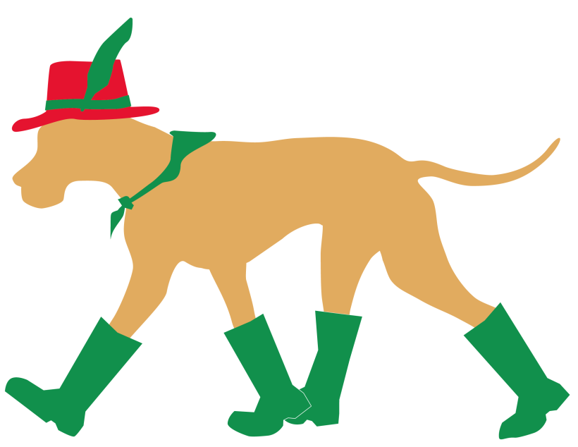 Not all who wander, are lost Wandernde Dogge